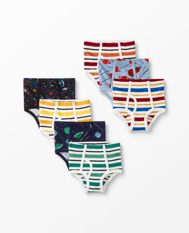 7-Pack Classic Briefs In Organic Cotton in Boys Space Pack - main