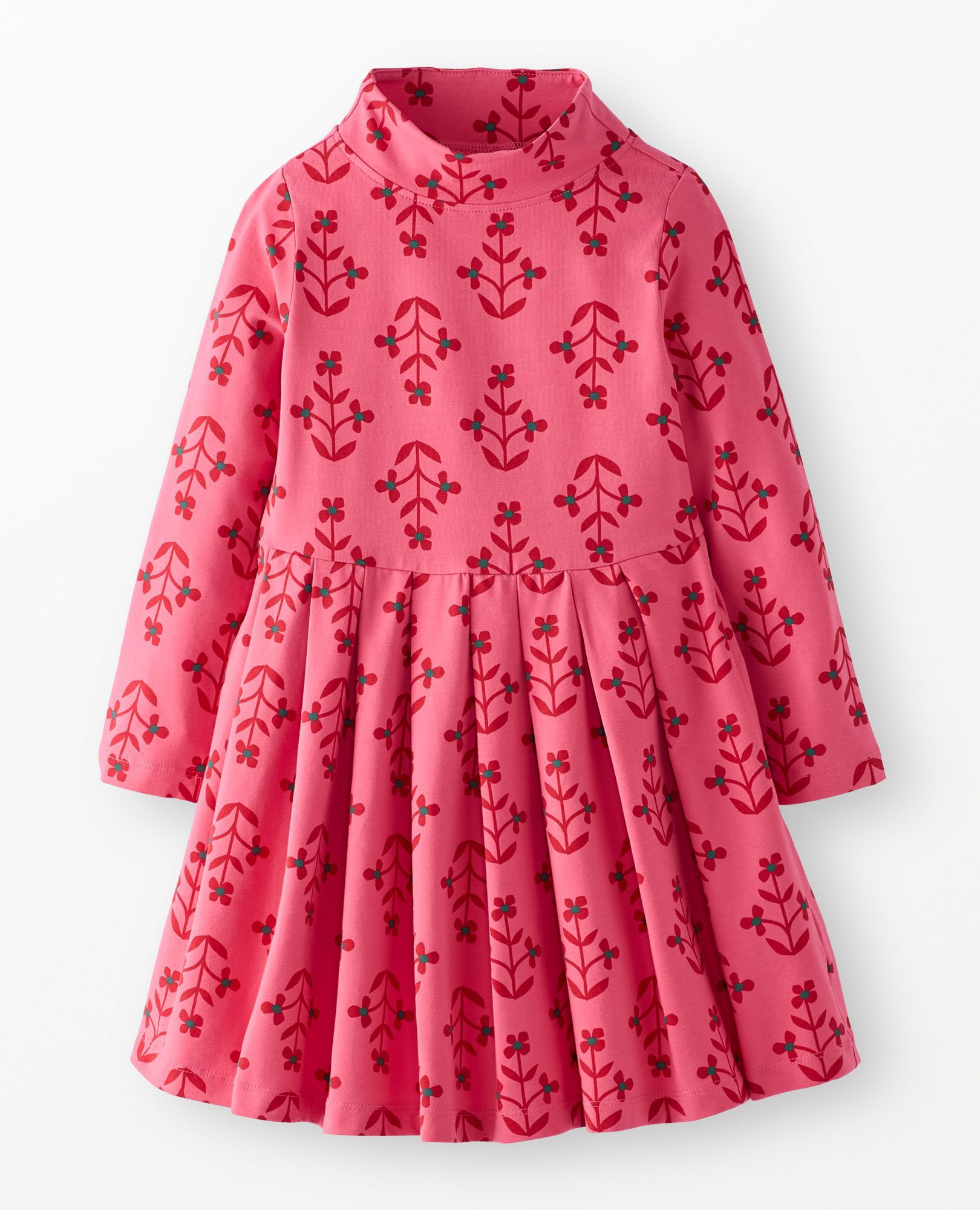 Long Sleeve Turtleneck Skater Dress with Pockets | Hanna