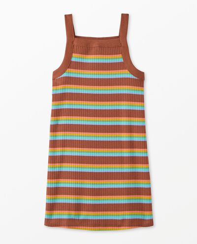Sleeveless Ribbed Dress in Canyon - main