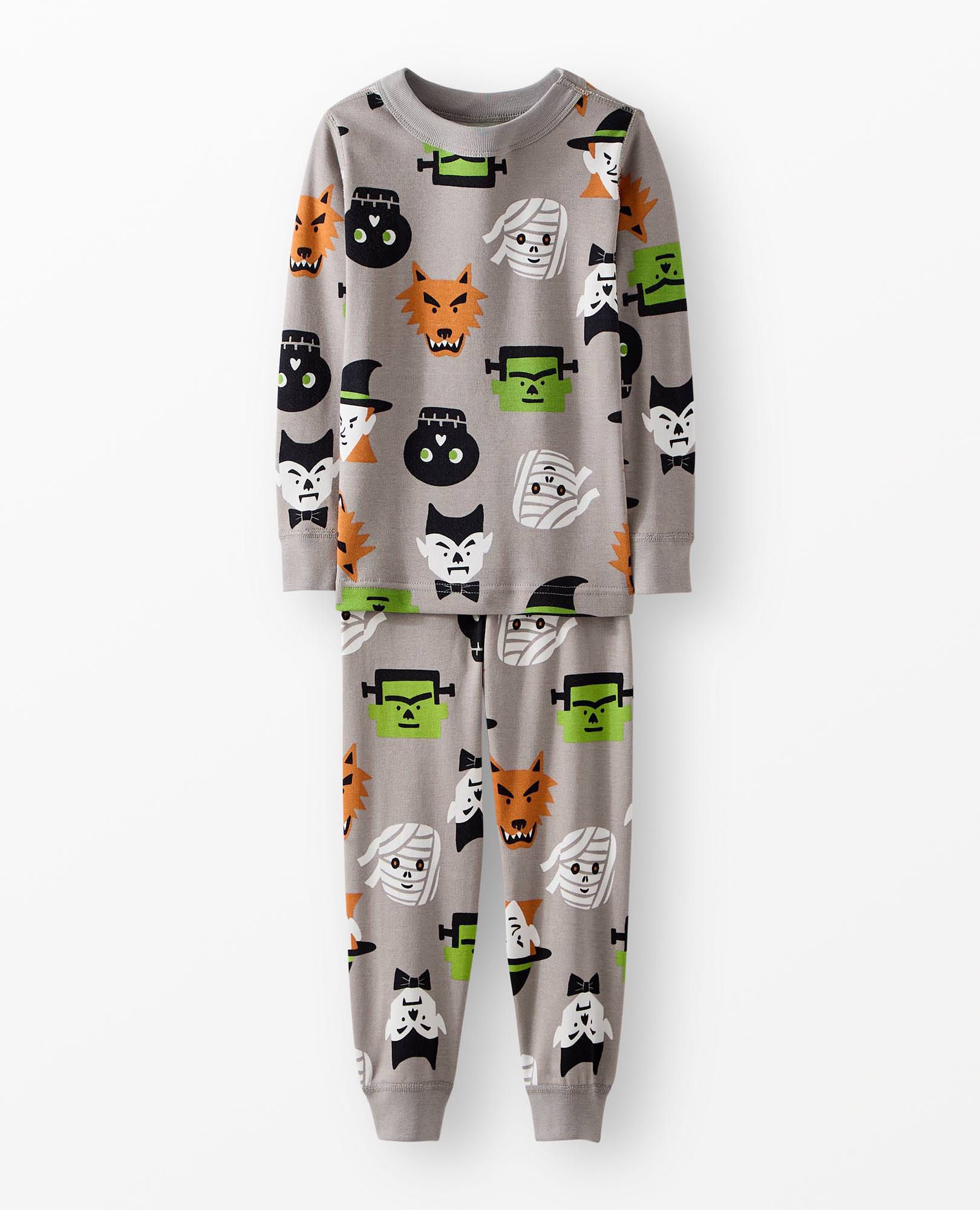 Halloween HannaJams™ Pajama Set in Monster Mash on Grey - main