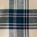 Adult Holiday Flannel Pajama Top in Green/Almond Oil Plaid - swatch