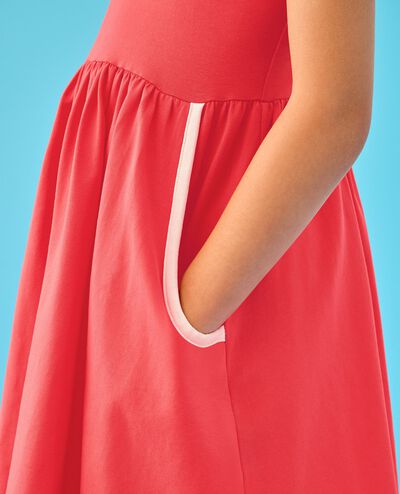 Racerback Dress with Pockets in Camellia Rose - main