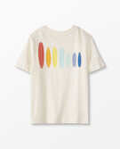 Graphic Tee In Cotton Jersey in Surf - main