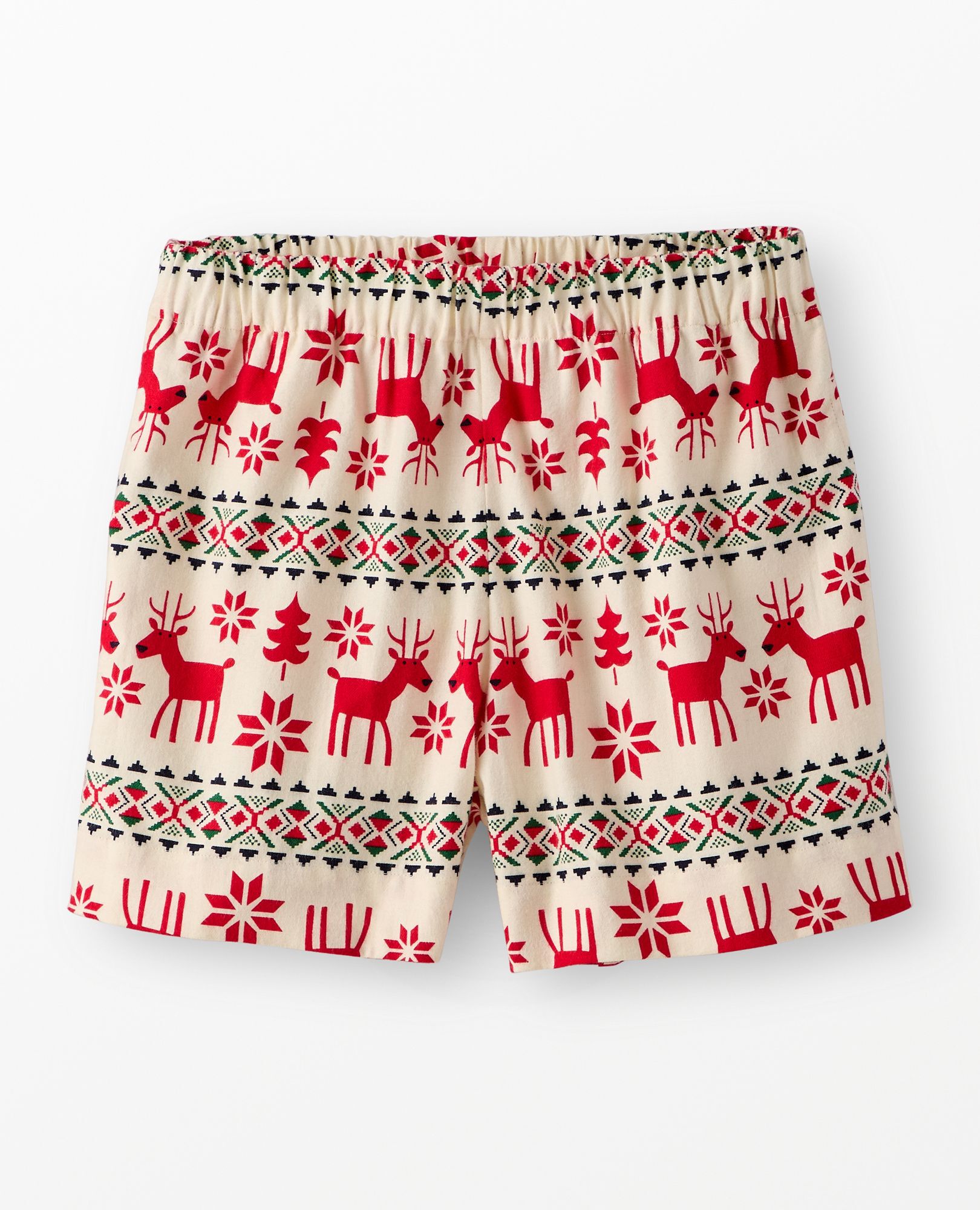 Women's Holiday Flannel Pajama Shorts in Dear Deer - main