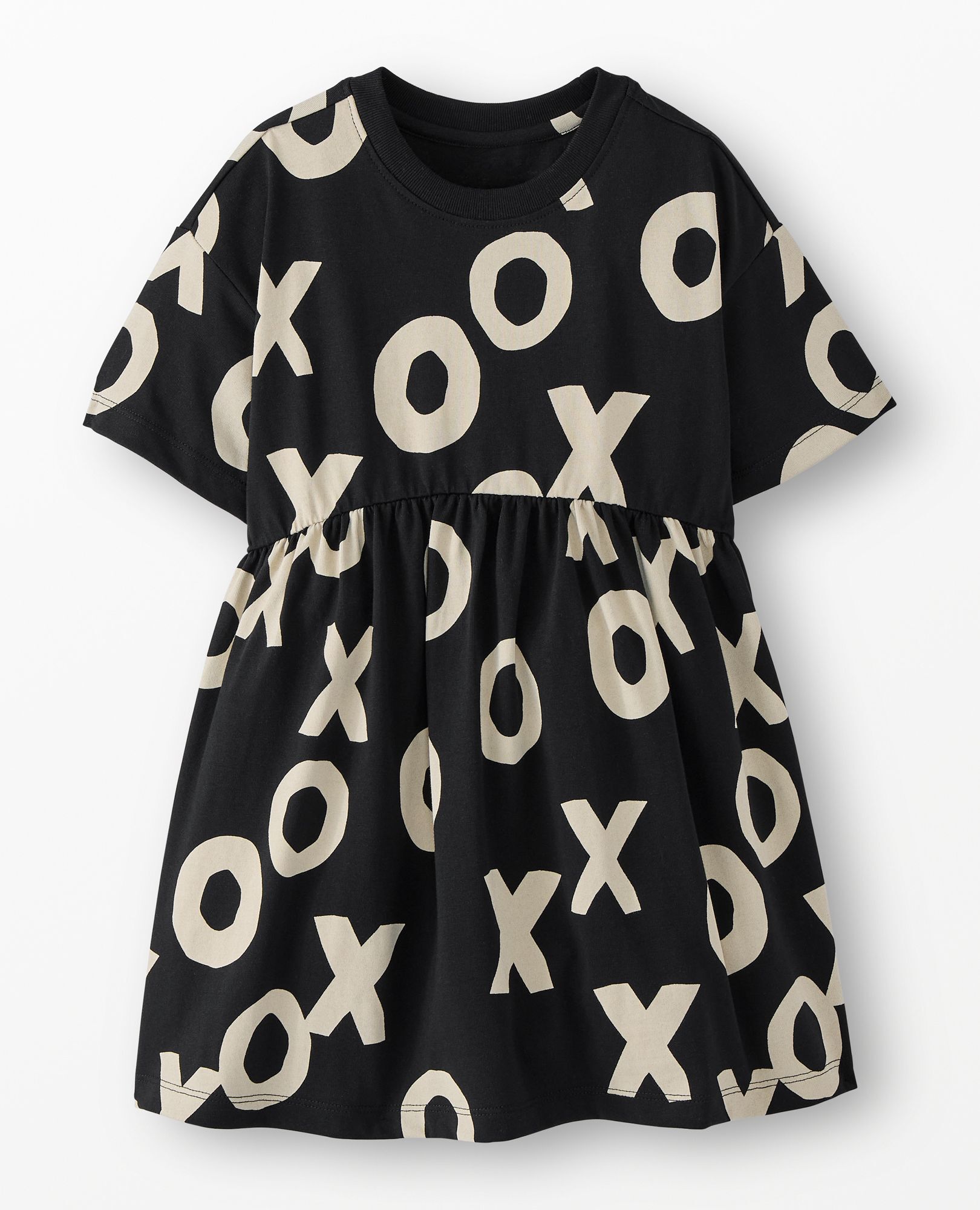 T-Shirt Dress with Pockets in Hugs and Kisses - main