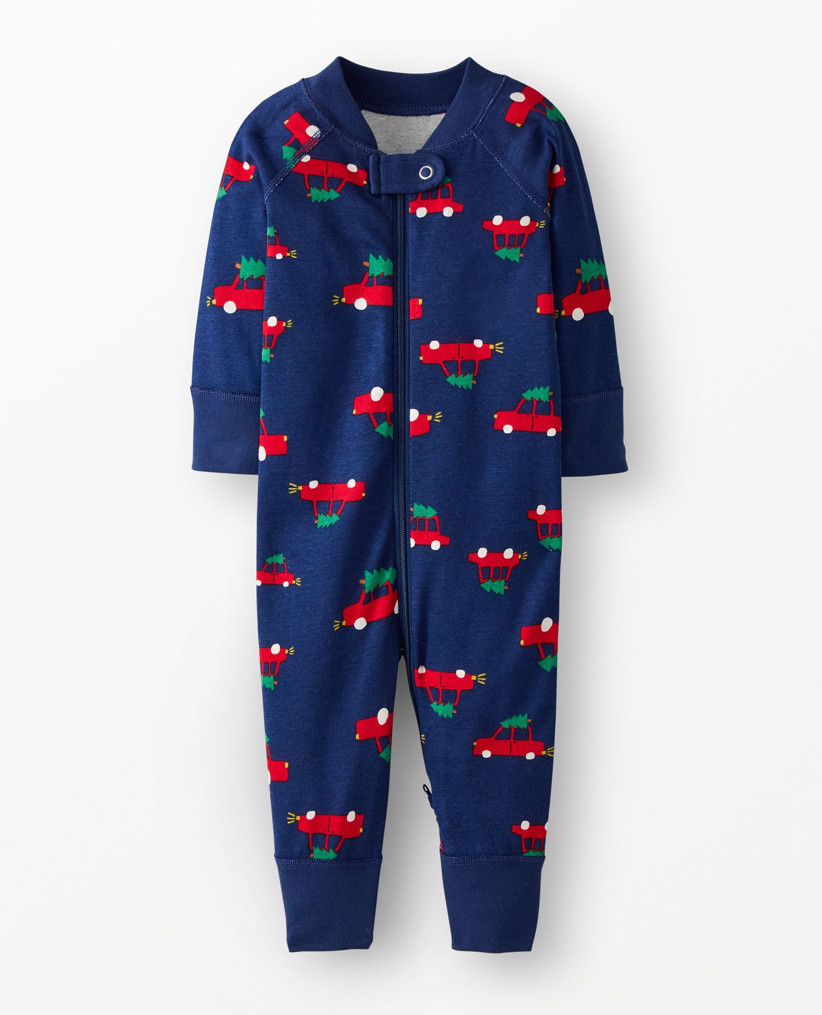 Holiday HannaJams™ Sleeper in Get the Tree on Navy Blue - main