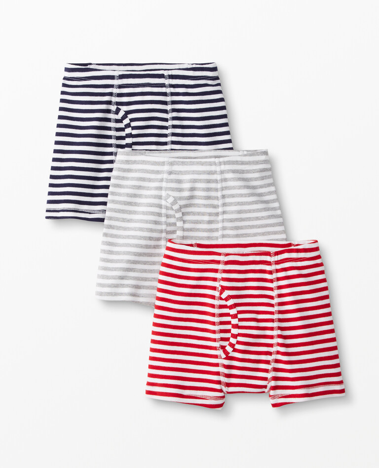 Boxer Briefs In Organic Cotton 3-Pack in Stripe Pack - main