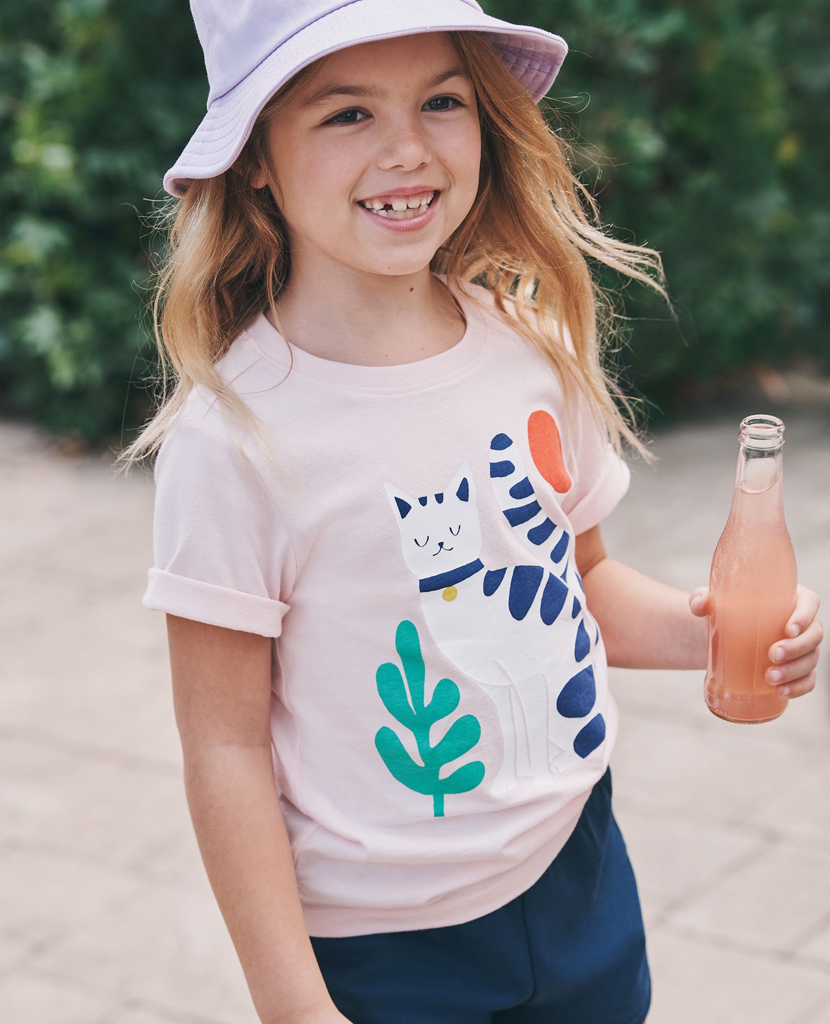 French Terry Dolphin Vent Shorts | Hanna Andersson