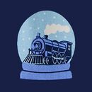 Women's The Polar Express Flannel Pajama Set in Polar Express Snowglobes - swatch