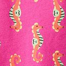 HannaJams™ Pajama Set in Summer the Seahorse on Pink Peony - swatch