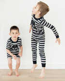 Star Wars™ Stripe Long John Pajamas In Organic Cotton in Black/Clay Gray - main