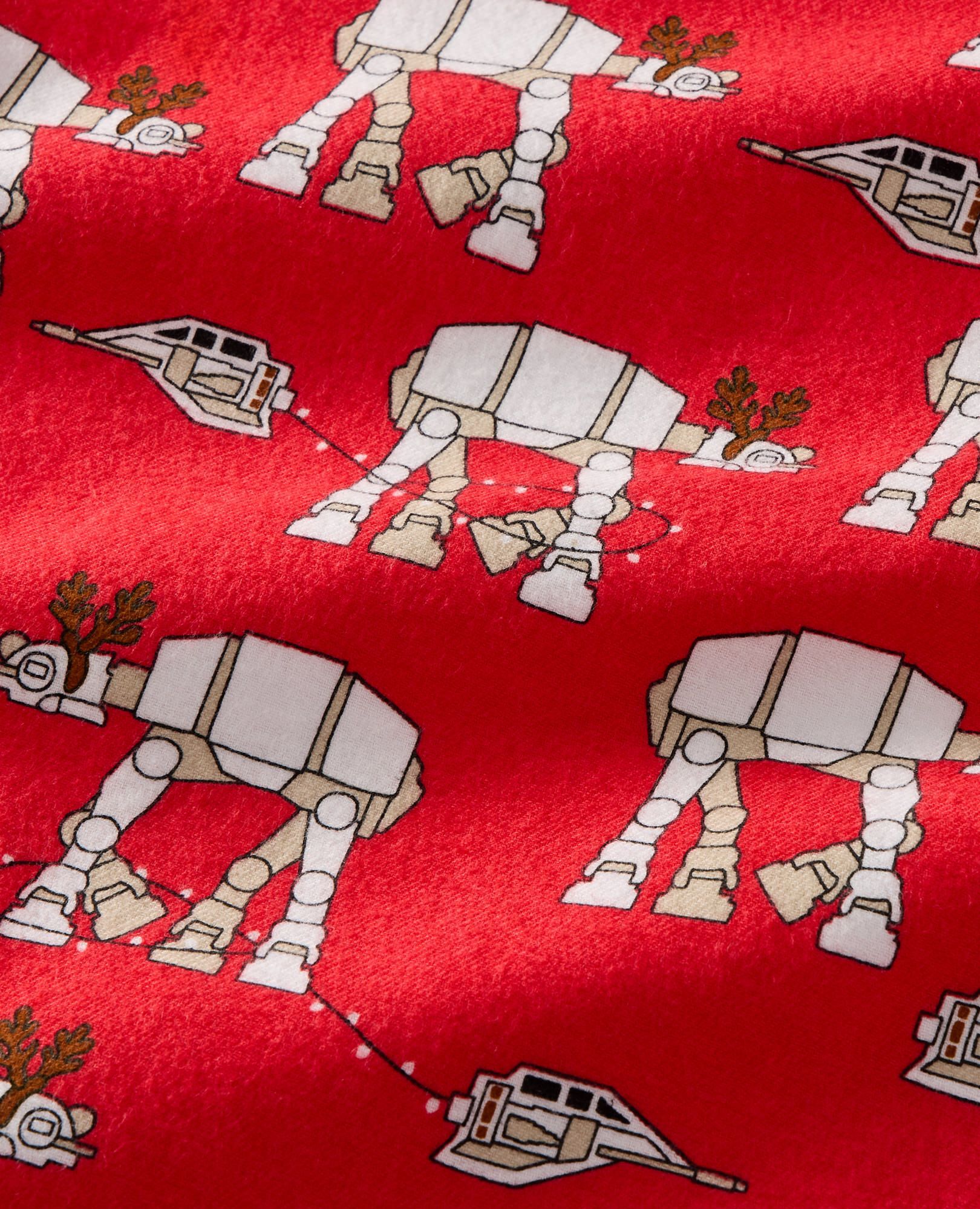 Adult STAR WARS™ Holiday Flannel Pajama Top in Star Wars AT-AT Walker - main