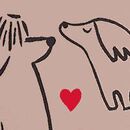 Heart French Terry Sweatshirt in Bashful Bruno on Clay Pink - swatch