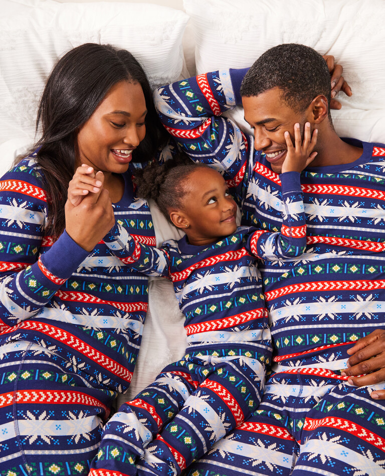 Scandi Snowflake Fairisle Matching Family Pajamas