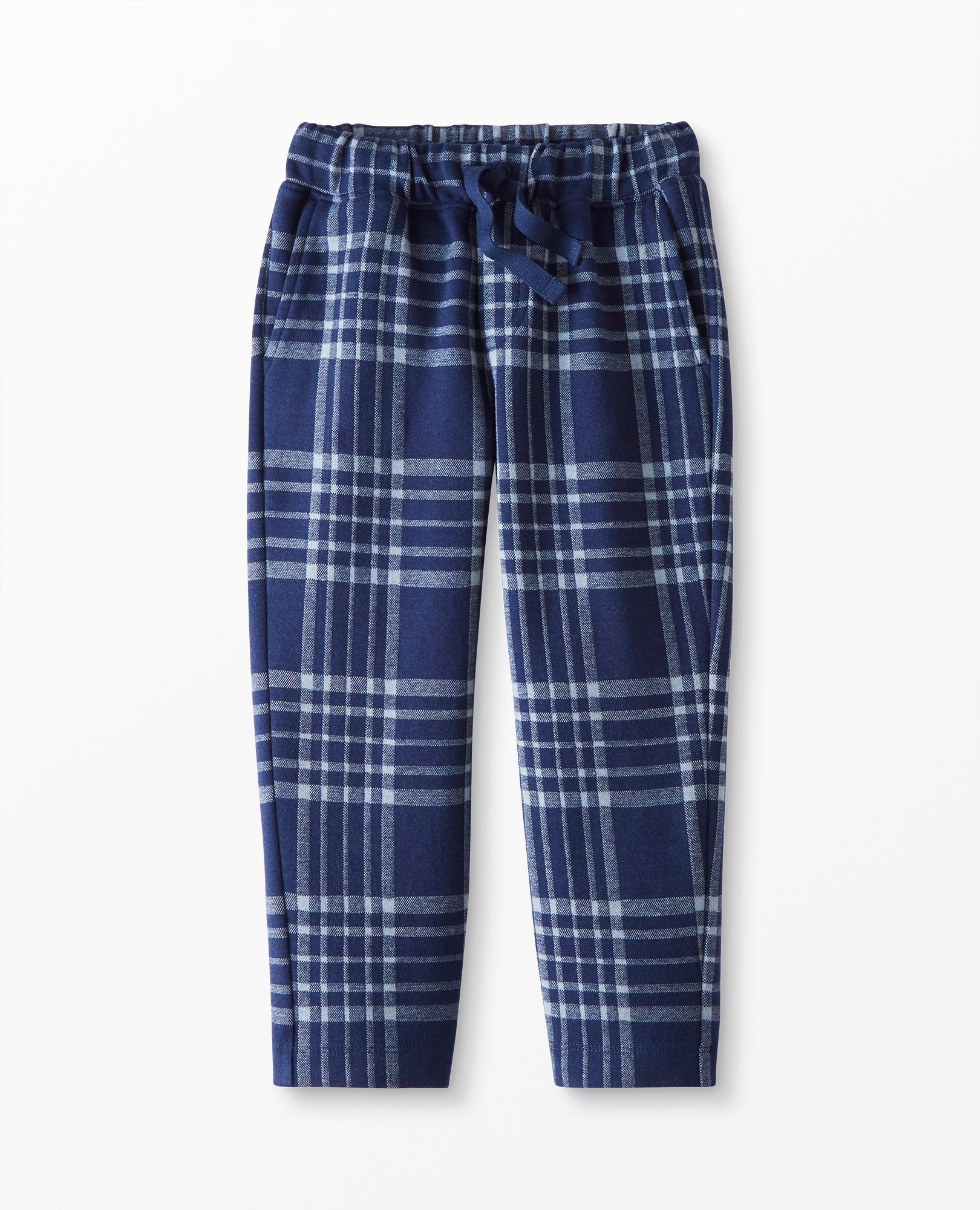 Blue plaid sweatpants shop