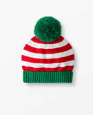 Cozy Sweaterknit Cap in Hanna Red/White - main