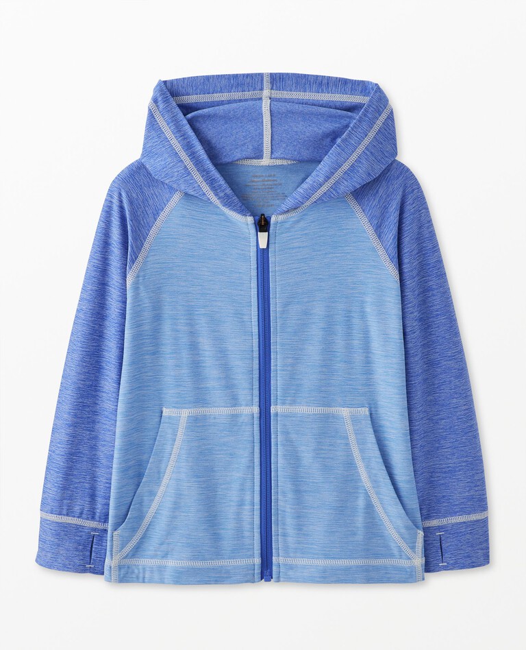 Active MadeForSun Zip Up Hoodie in Vintage Blue/French Blue - main