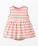 Baby Sleeveless Skirted Bodysuit in Frosting Pink/Ecru - main