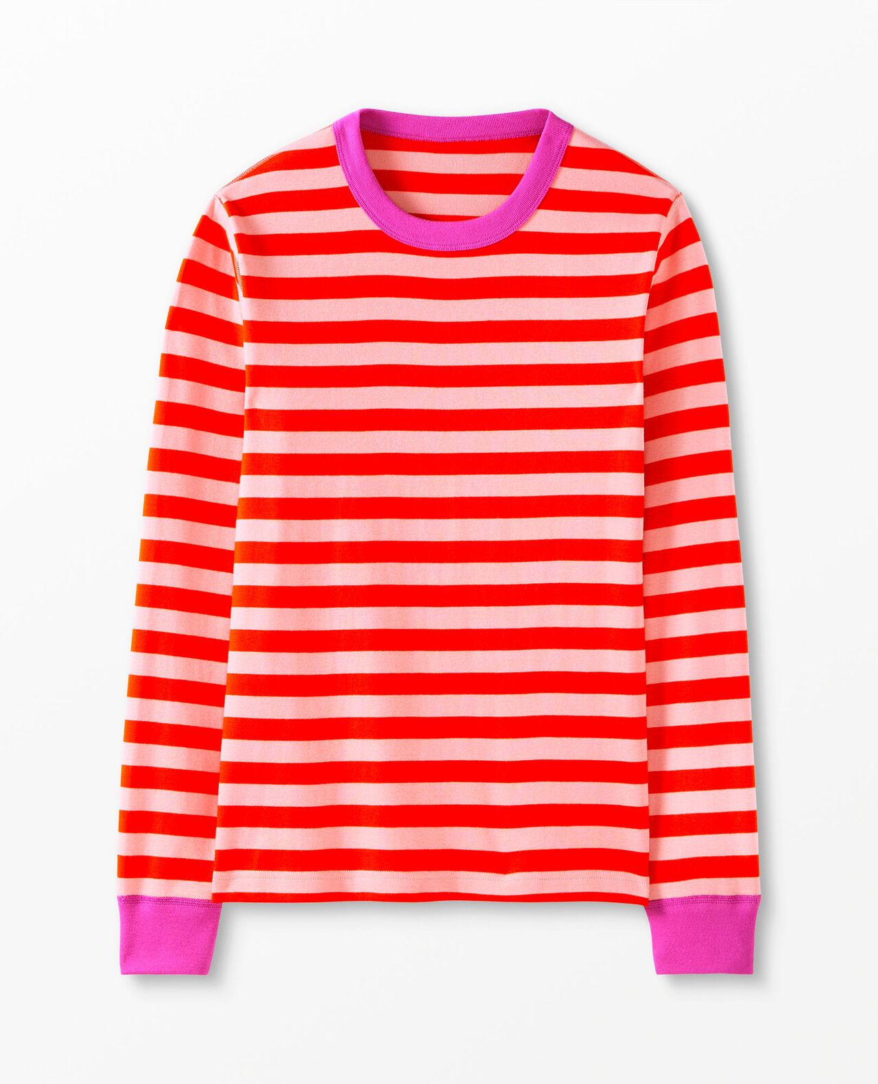 Adult HannaJams™ Pajama Top in Orange Spice/Blush Pink - main