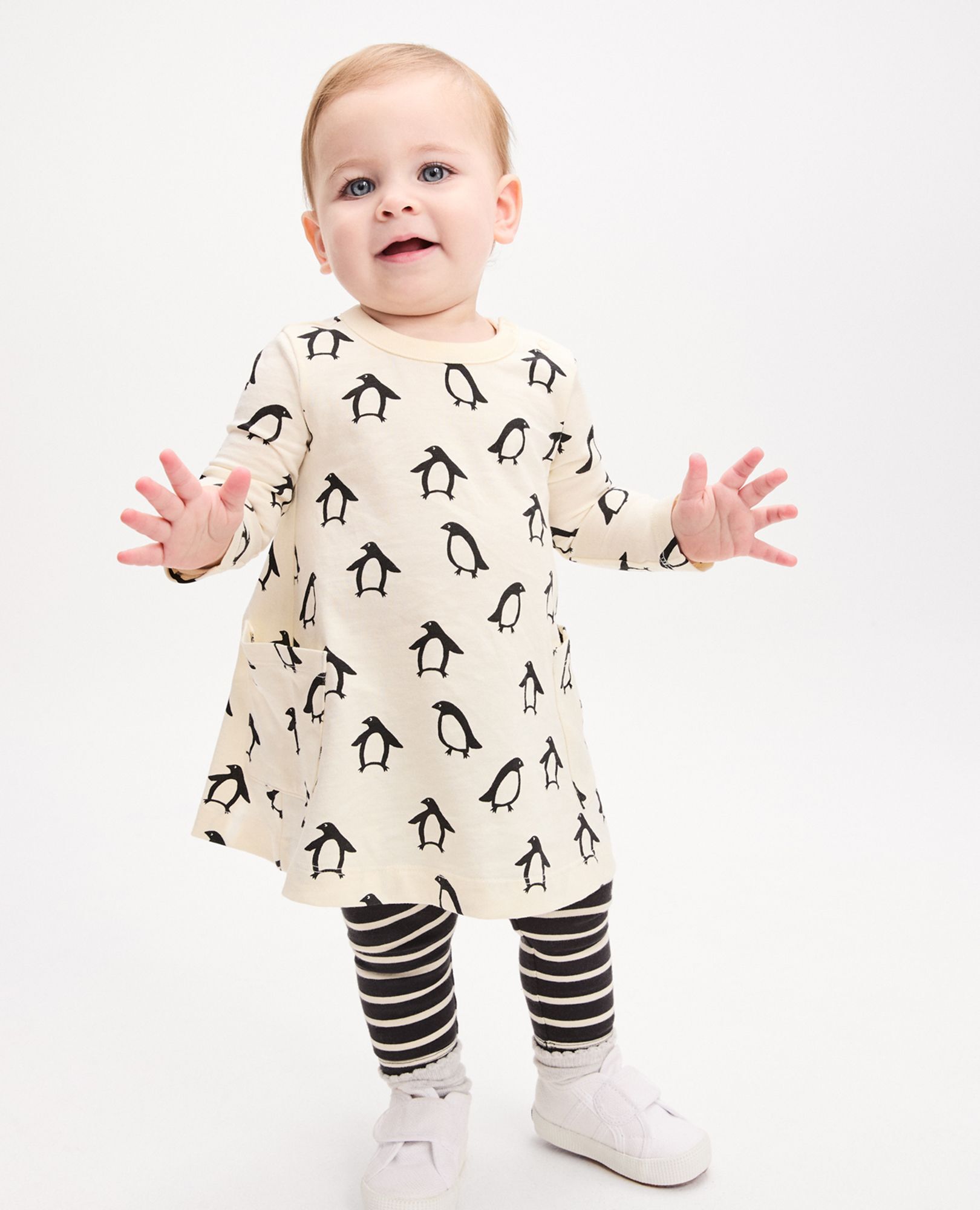 Baby Holiday Long Sleeve Pocket Dress Leggings Set Hanna Andersson
