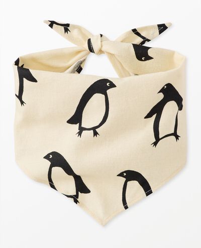 Flannel Dog Bandana in Squeaky the Penguin - main