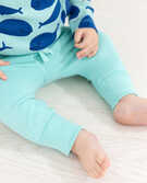 Baby Sweatpants In Organic French Terry in Wave - main