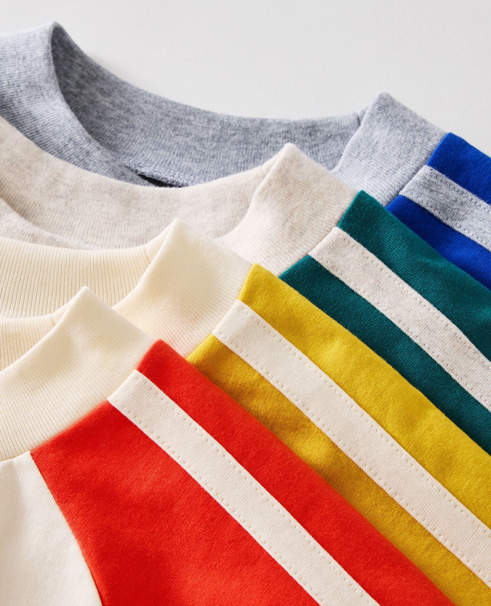 Long Sleeve Raglan Top in Bamboo/Ecru Colorblock - main
