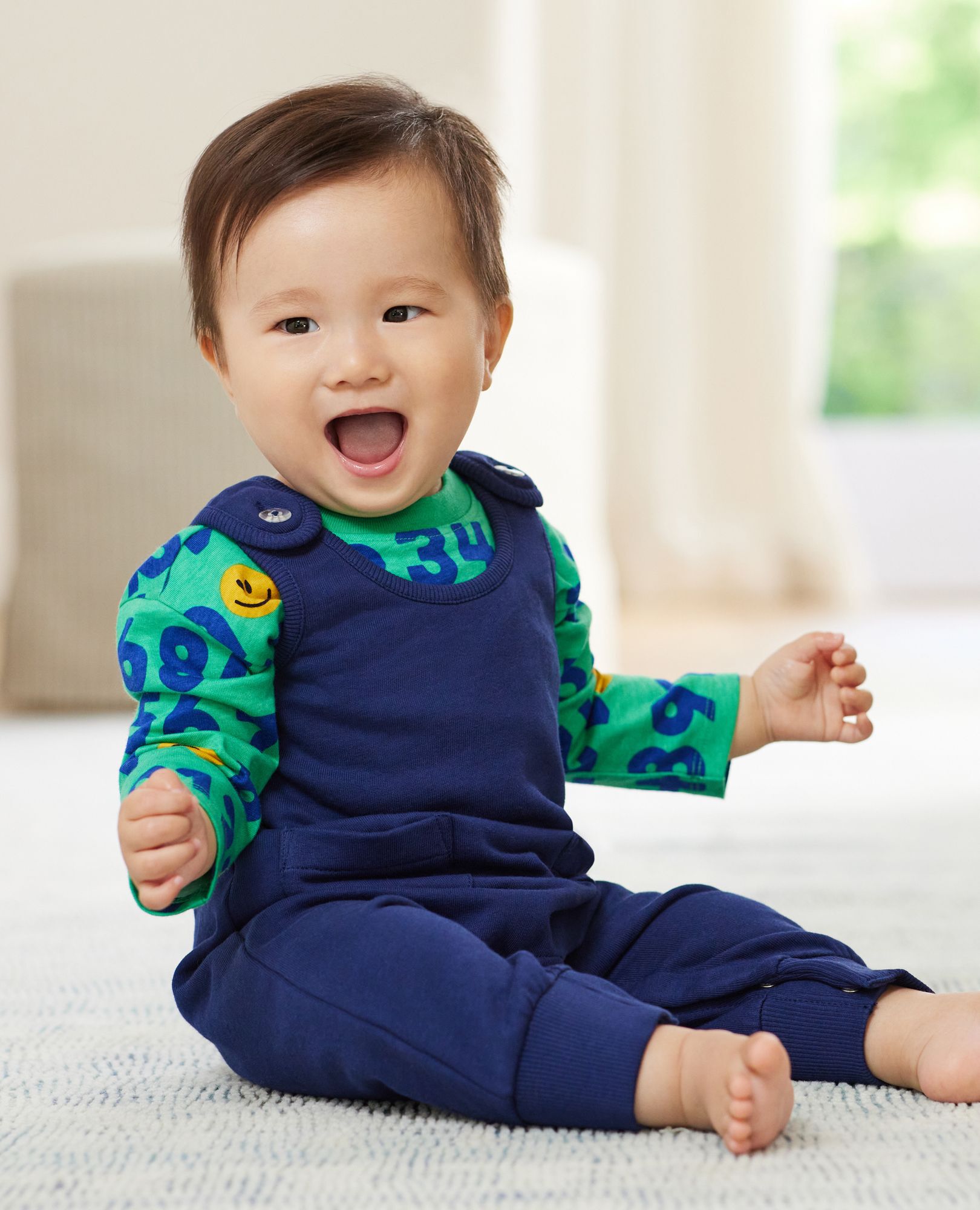 Baby French Terry Pocket Overalls