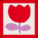 Muslin Button Up Shirt & Shorts Set in Red Checkered Tulip - swatch