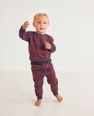 Baby Plaid Knit Pant in Soft Black/Hanna Red - main