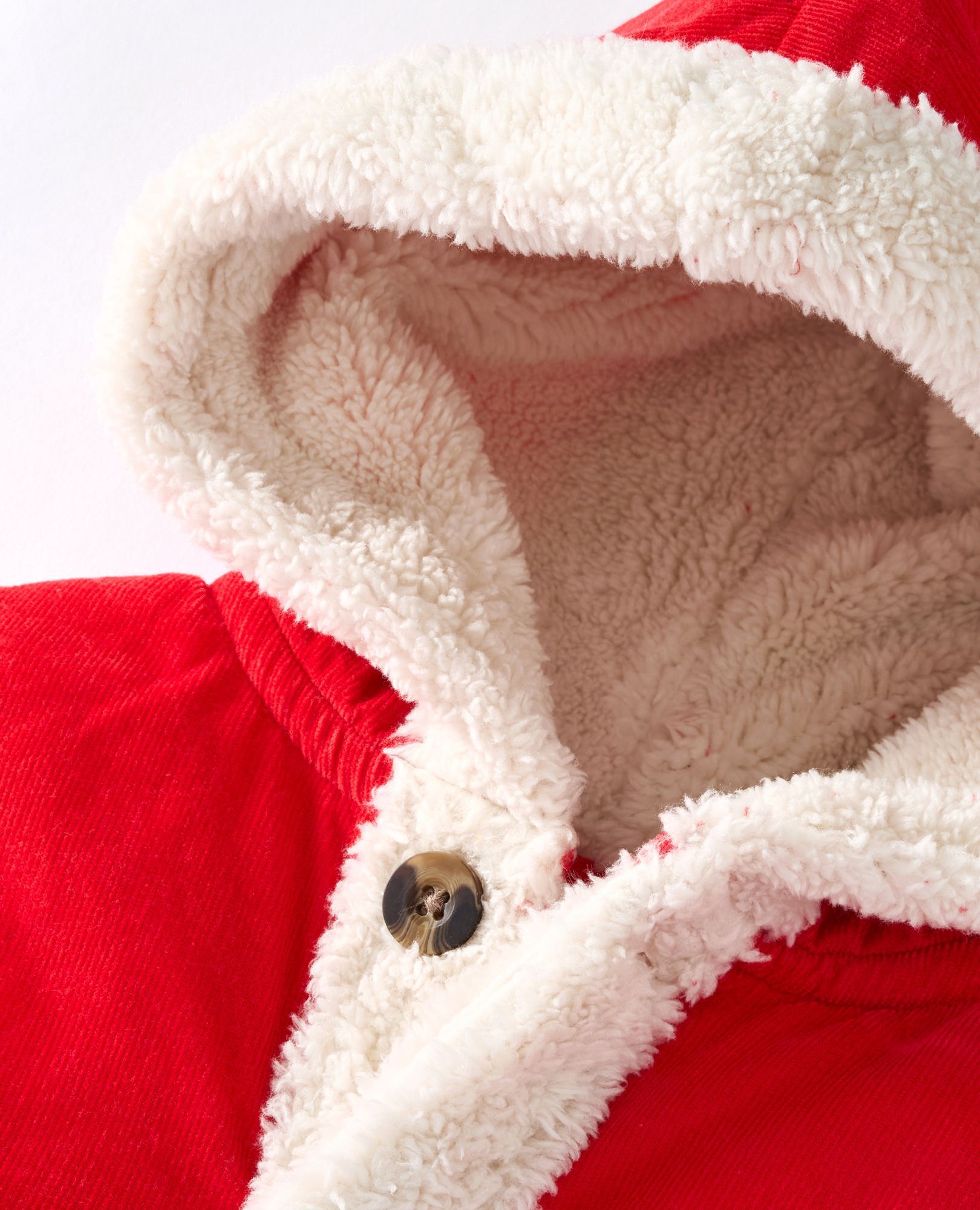 Baby Corduroy Santa Jacket in Holiday Red - main