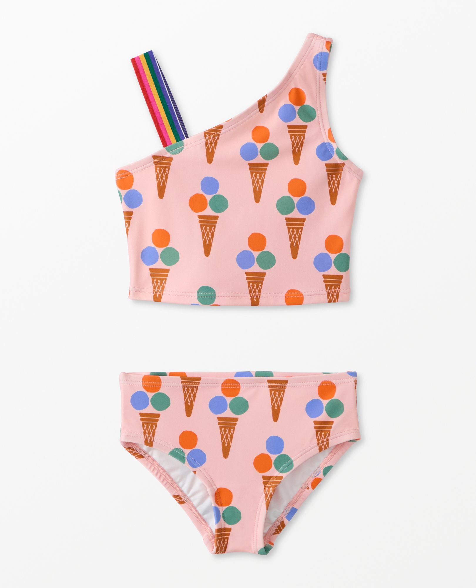 Two Piece Asymmetrical Swimsuit