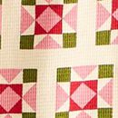 Holiday Waffle Pajama Set in Quilted Stars on Almond Oil - swatch