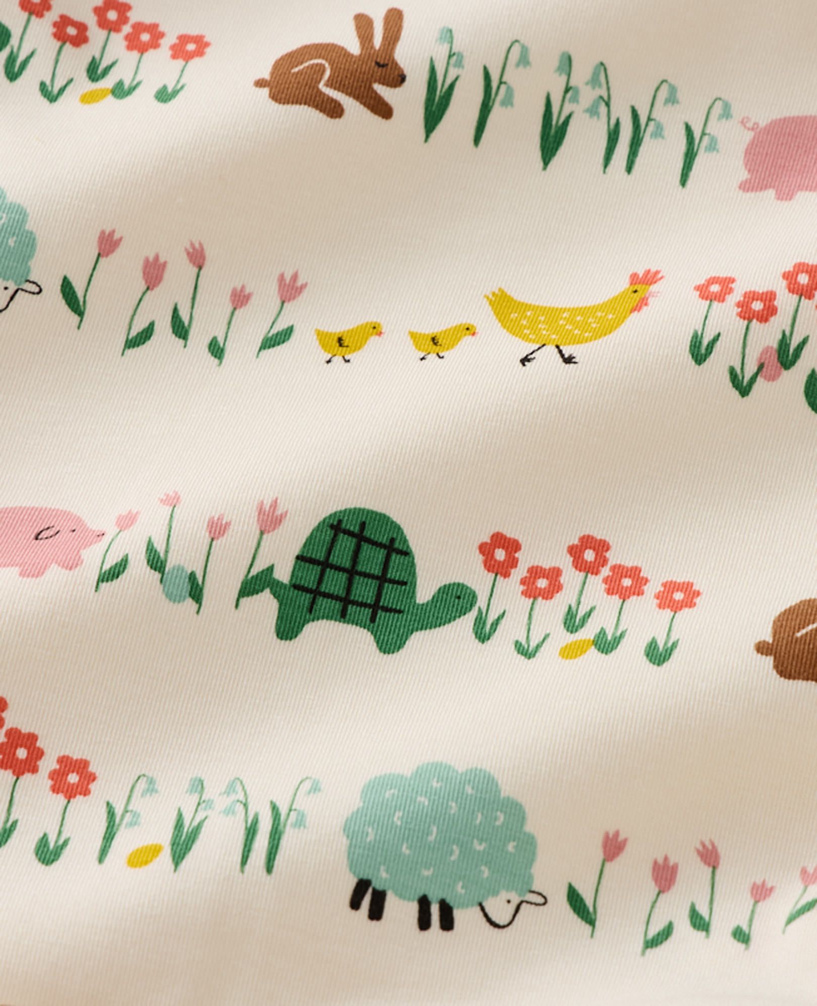 HannaSoft™ Stretch Sleeper in Springtime Critters - main