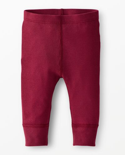 Baby Ribbed Leggings in Cherry Lacquer - main