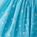 Shimmer Tulle Ruffle Capelet in Chalk Blue - swatch