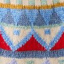 Baby Fair Isle Sweater in Colorful Fair Isle - swatch