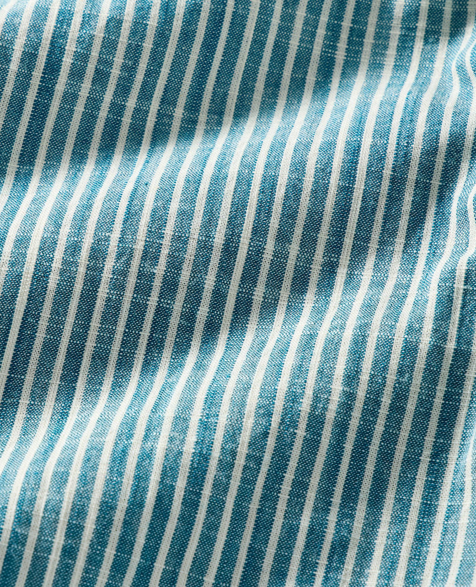 Baby Poplin Barrel Pants in Atlantic Blue/Ecru - main