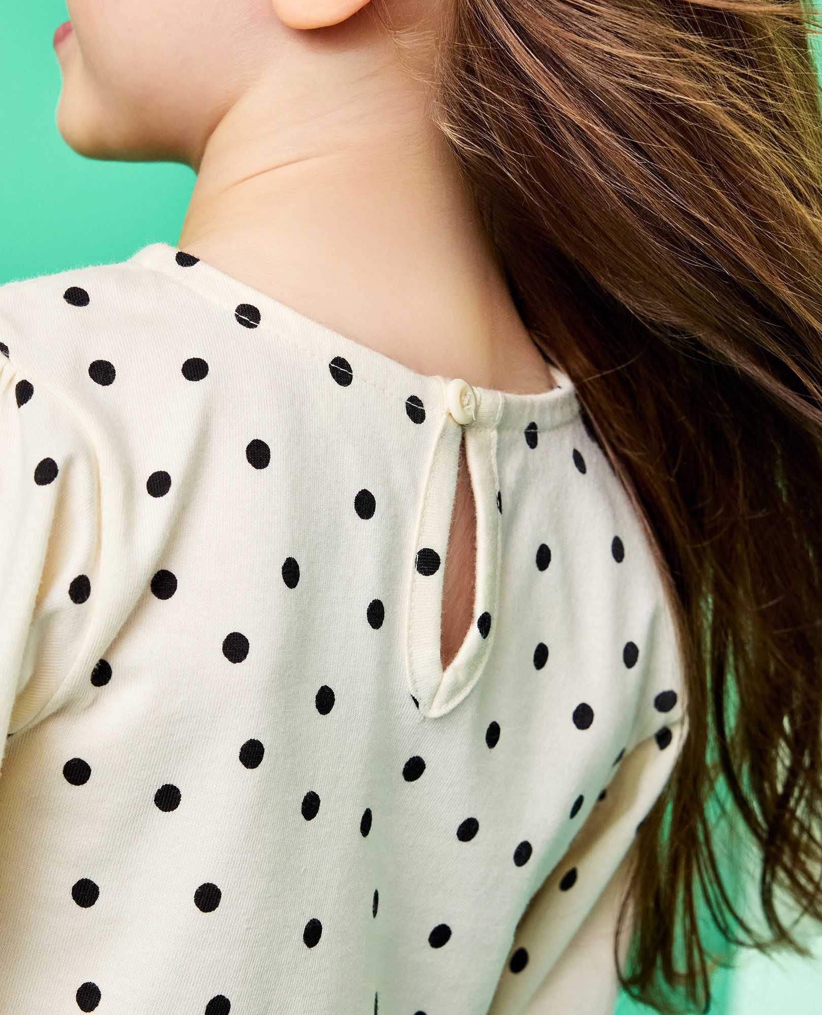 Long Sleeve Smocked Peplum Top - thumbnail 7