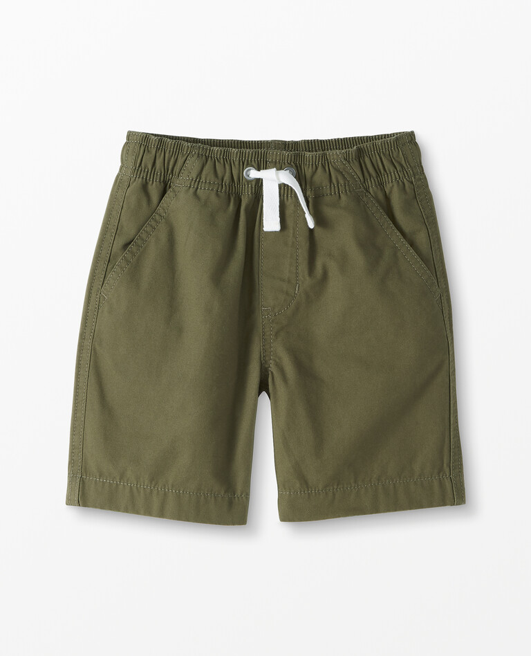 Core Shorts In Canvas in Green Olive - main