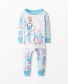 Disney Princess Long John Pajamas In Organic Cotton in Cinderella - main
