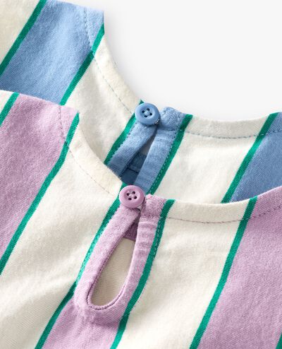 Baby Dolman Sleeve Dress & Leggings Set in Lavender Mist/Ecru - main