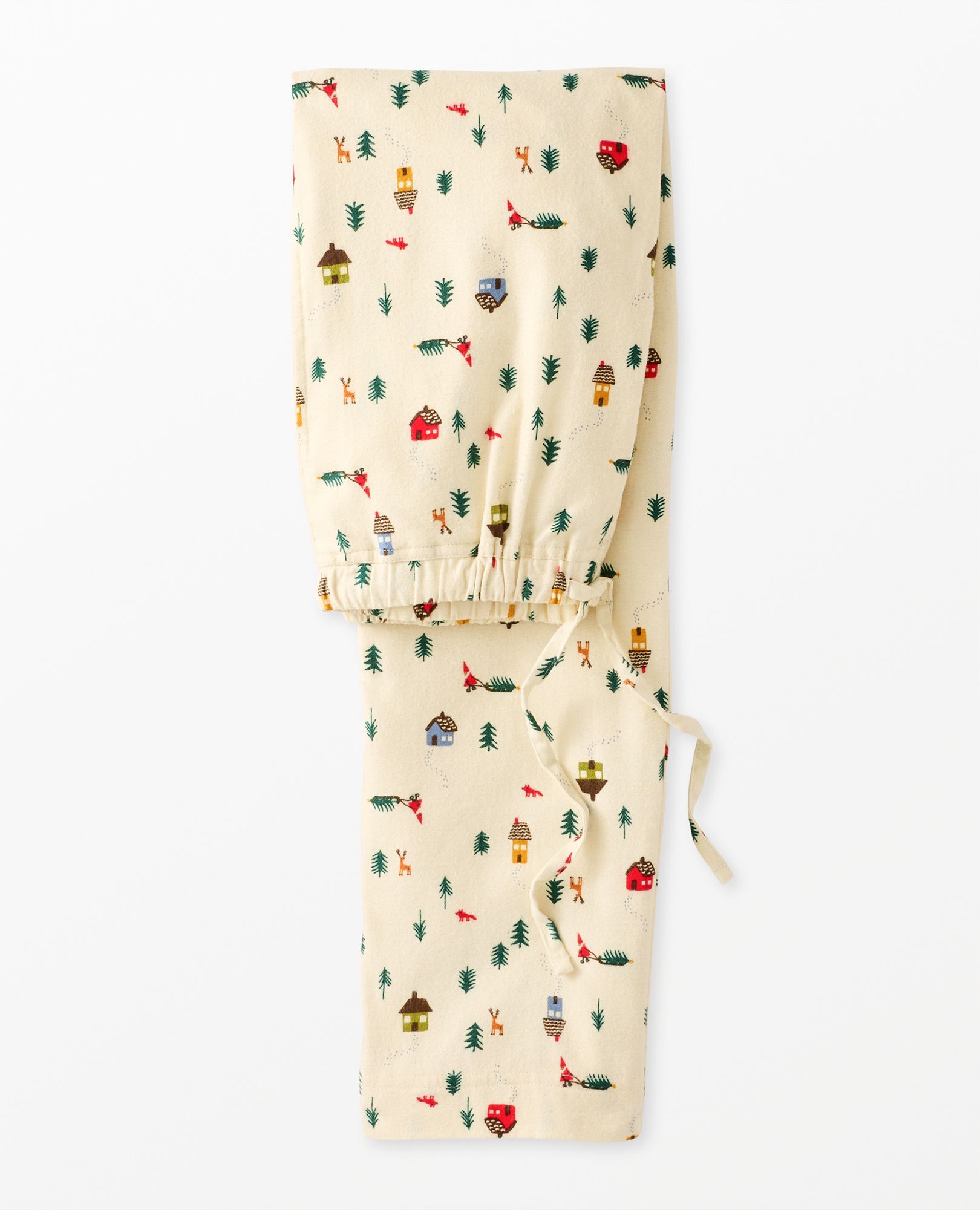 Adult Holiday Flannel Pajama Pants in Woodland Gnome - main