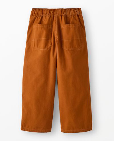 Canvas Pull-On Lined Pants in Glazed Ginger - main
