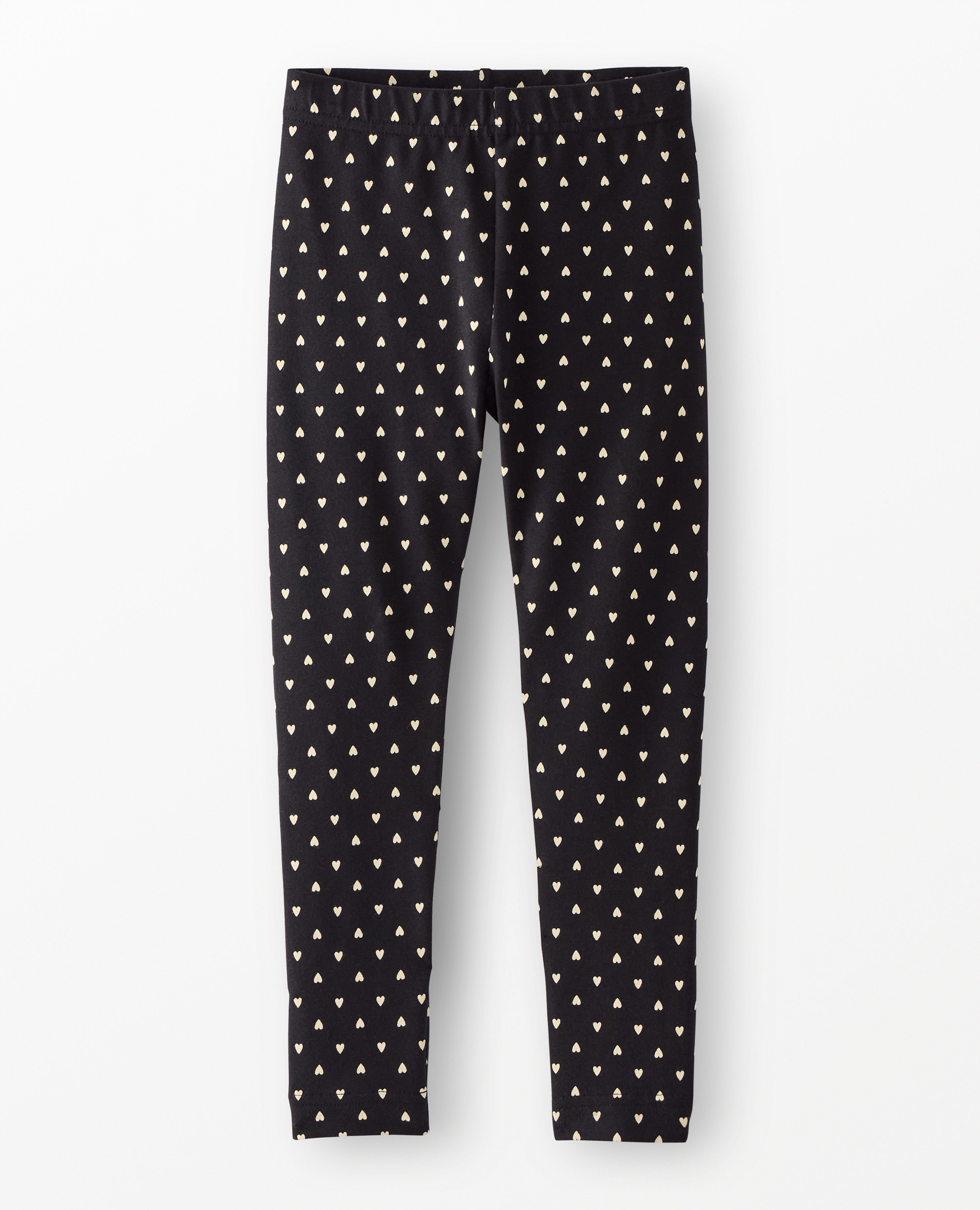 Leggings in  Dainty Heart on Black - main