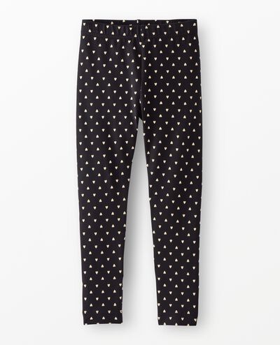 Leggings in  Dainty Heart on Black - main