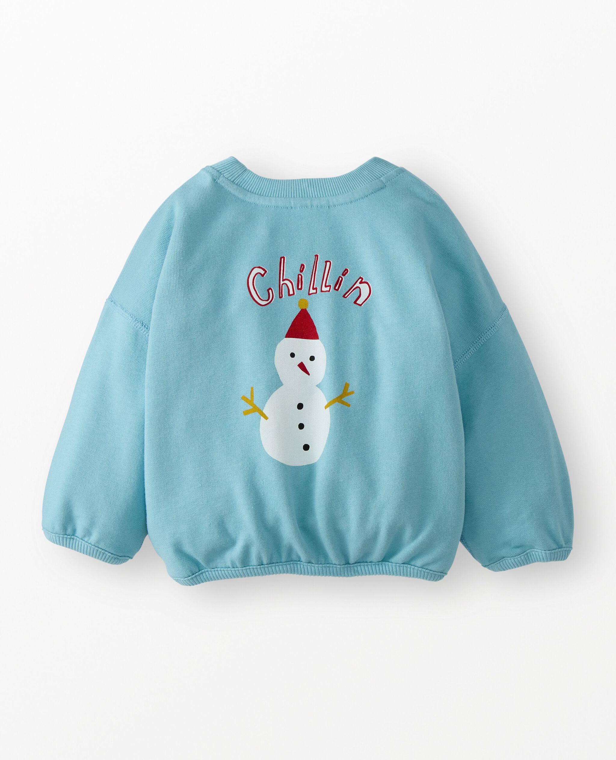 Holiday French Terry Graphic Sweatshirt in Chillin - main