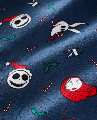 Adult Disney Tim Burton's The Nightmare Before Christmas Flannel Pajama Top in Nightmare Before Christmas - main