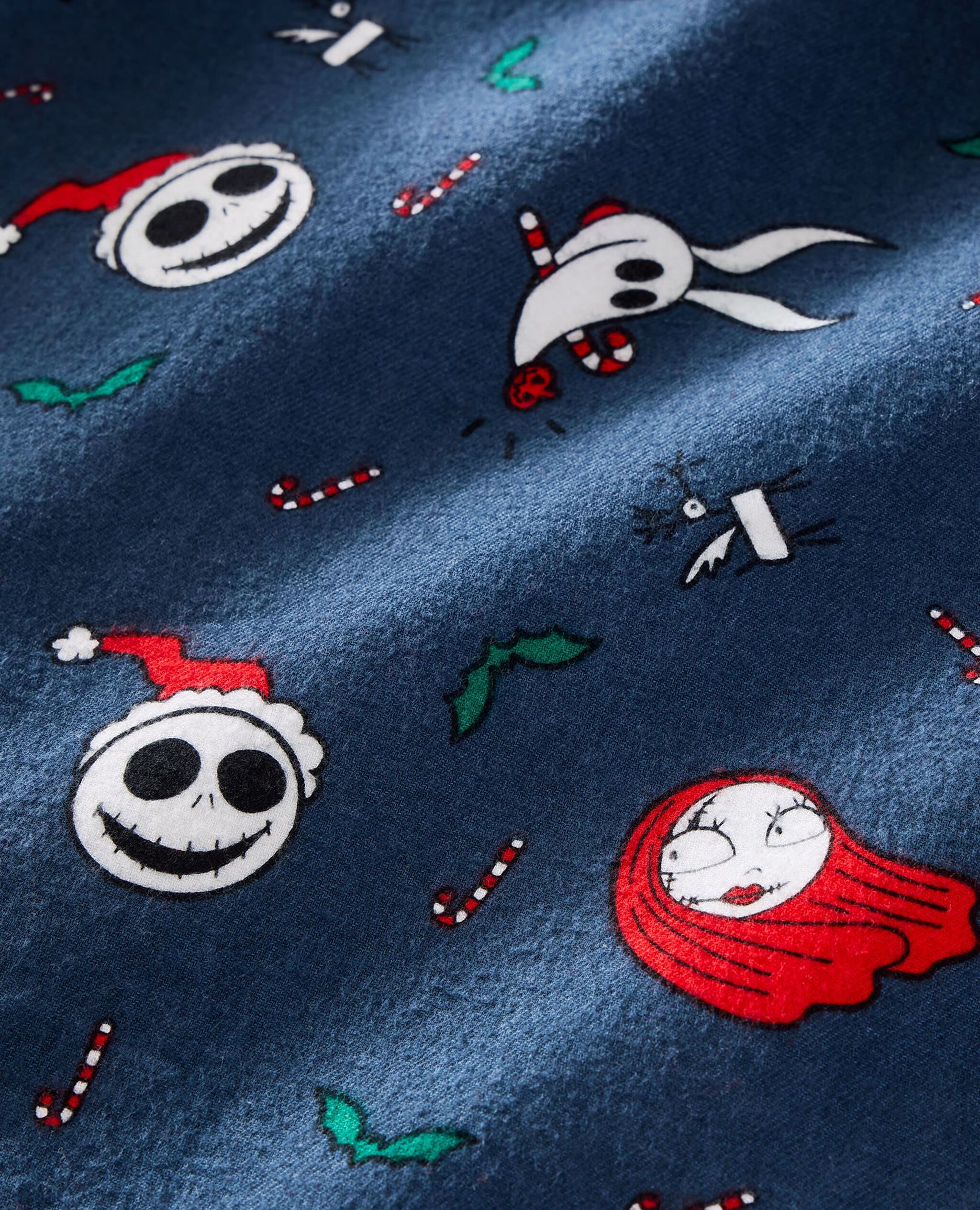Adult Disney Tim Burton's The Nightmare Before Christmas Flannel Pajama Top in Nightmare Before Christmas - main