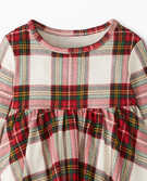 Baby Holiday Dress & Legging Set In Organic Cotton in Family Holiday Plaid - main